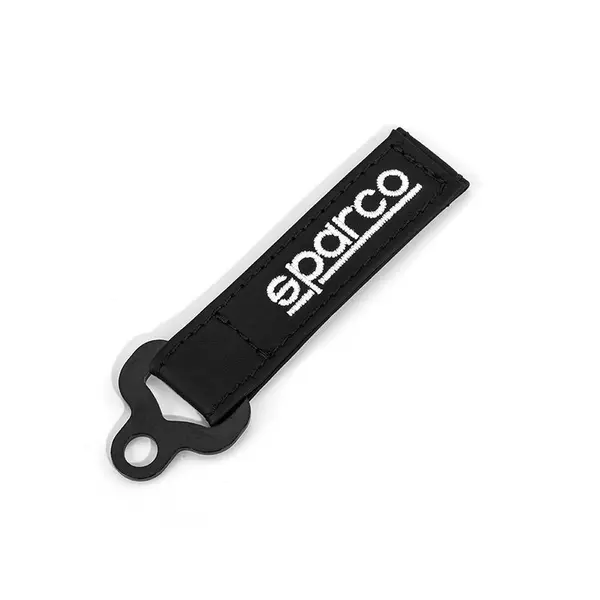 SPARCO 099070NR Leather keychain, black
