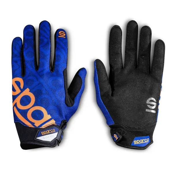 SPARCO 002093BMAF4XL Meca-3 Mechanics Gloves, navy blue/orange