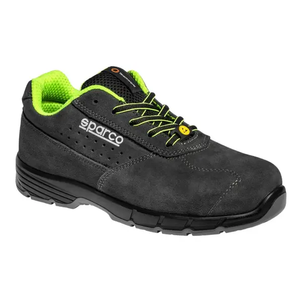 SPARCO 0754635GSVF Mechanics Shoes Horizon Ontario S1PS, Grey/Green