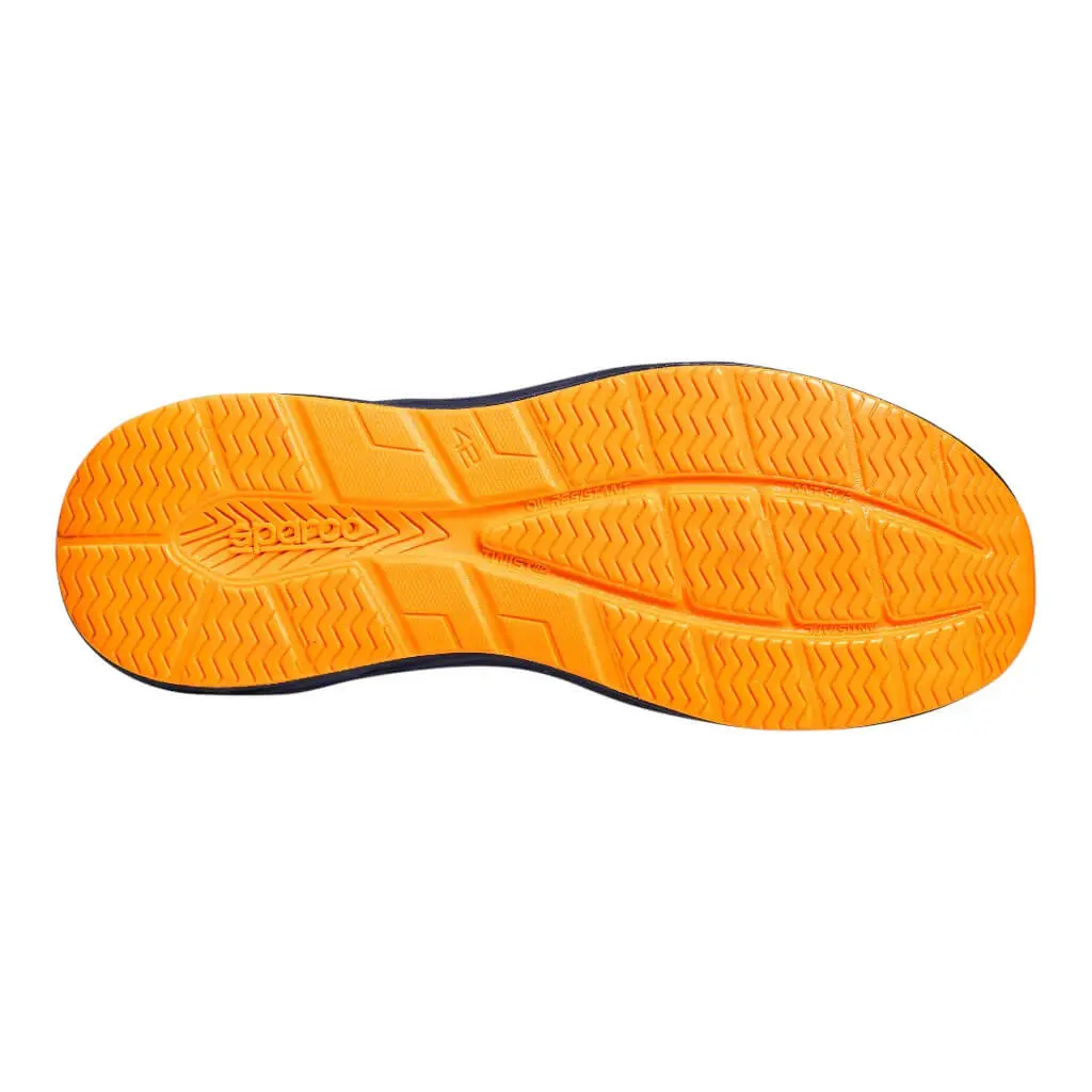 SPARCO 07545GU36BMAF Mechanics Shoes Mirage Gulf S1PS, Navy Blue/Fluo Orange