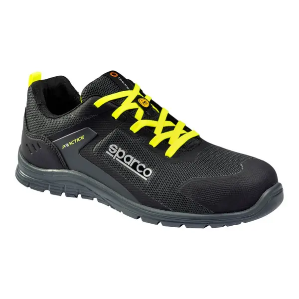 SPARCO BTB0047B0E33036 Mechanics Shoes Practice Josef S1PS, Dark Grey/Fluo Orange