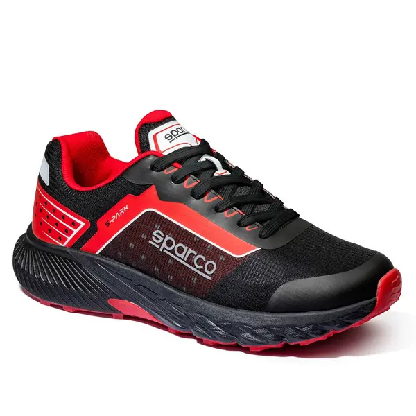 SPARCO BTB0007B0K12036 Mechanics Shoes S-Park Sepang, Black / Red