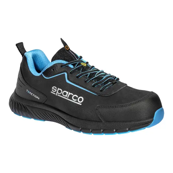 SPARCO BTB0030B0K30036 Mechanics Shoes Traction Takuma S3S, Black/Heavenly