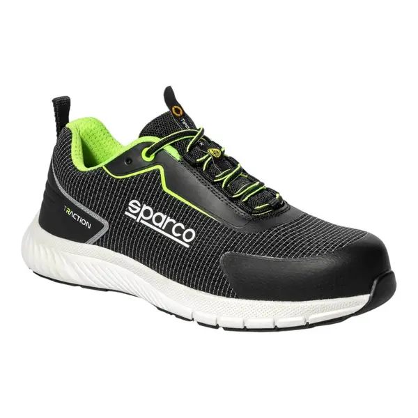 SPARCO BTB0002B0K35036 Mechanics Shoes Traction Yuki, Black/White