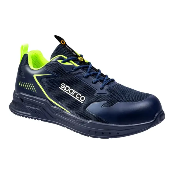 SPARCO BTB0049B0N43036 Mechanics Shoes Turbo Flinger S1PS, Blue/Lime