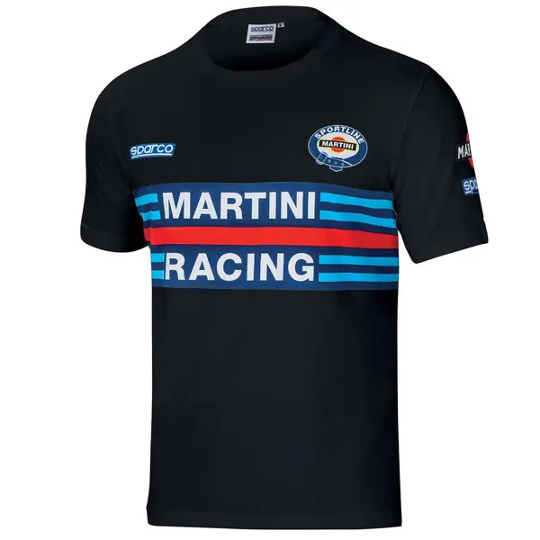 SPARCO 01274MRNR3L NDIS T-SHIRT MARTINI-R TG L NERO