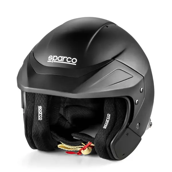 SPARCO BRH0006B0K010XS Open-Face Helmet Flux RJ 8859-2024, Black