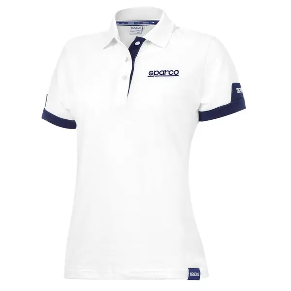 SPARCO 01323BI2M POLO LADY "CORPORATE", white