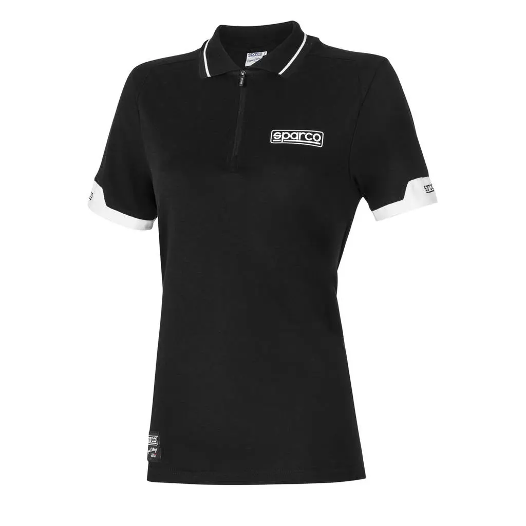 SPARCO 013036LNR2M Polo zip lady black