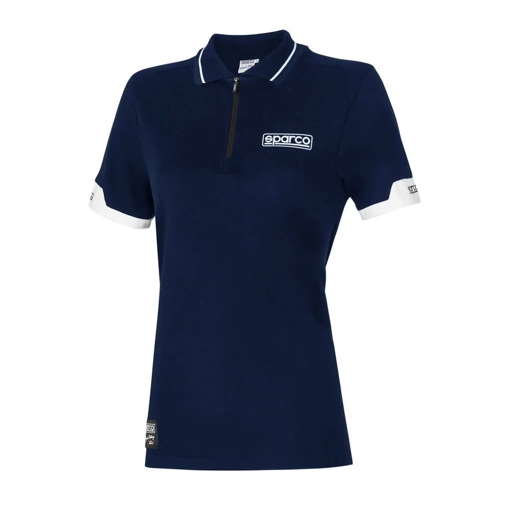 SPARCO 013036LBM3L Polo zip lady navy blue