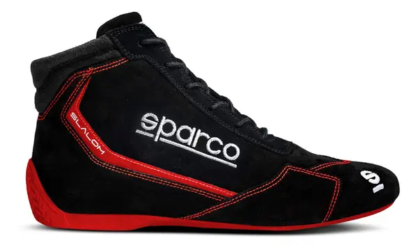 SPARCO 00129537NRRS Racing shoes SLALOM 2022, FIA 8856-2018, black/red