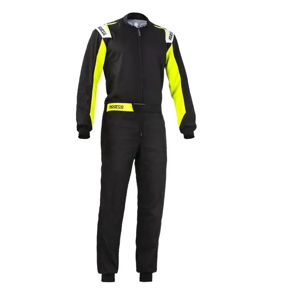 SPARCO 002343NRGF3L ROOKIE 2020 Kart suit, NOT HOMOLOGATED, black / yellow