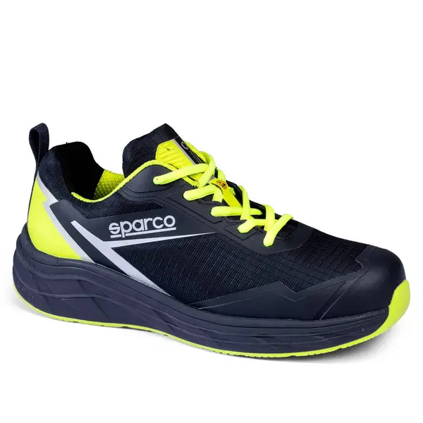 SPARCO BTB0013B0N23039 Shoes Impulse George S3S, Marine Blue / Fluo Yellow