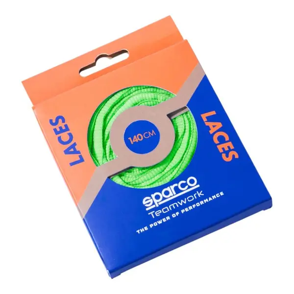 SPARCO BAT0024B0G06120 Shoes Laces TW ST V1, Fluo Green