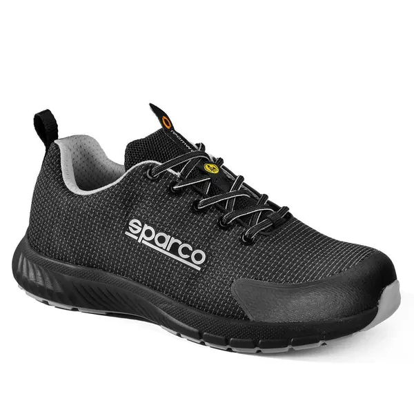 SPARCO BTB0018B0K13040 Shoes Traction Asan S3S, Black / Silver