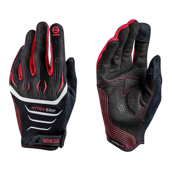 SPARCO 002094NRRS12 Sim Racer gloves HYPERGRIP, black/red