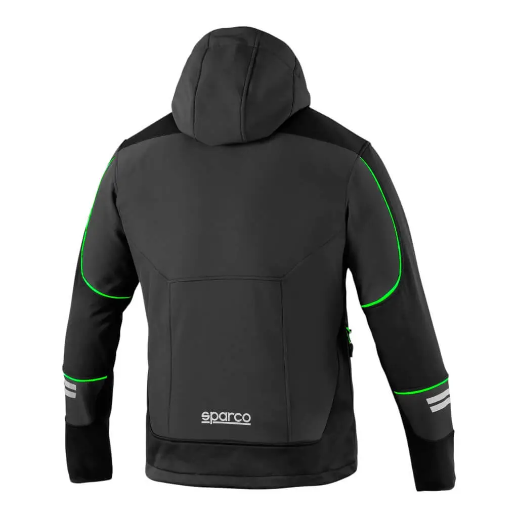 SPARCO 02412GSVF7XXX Soft-Shell Tech York, Grey/Fluo Green