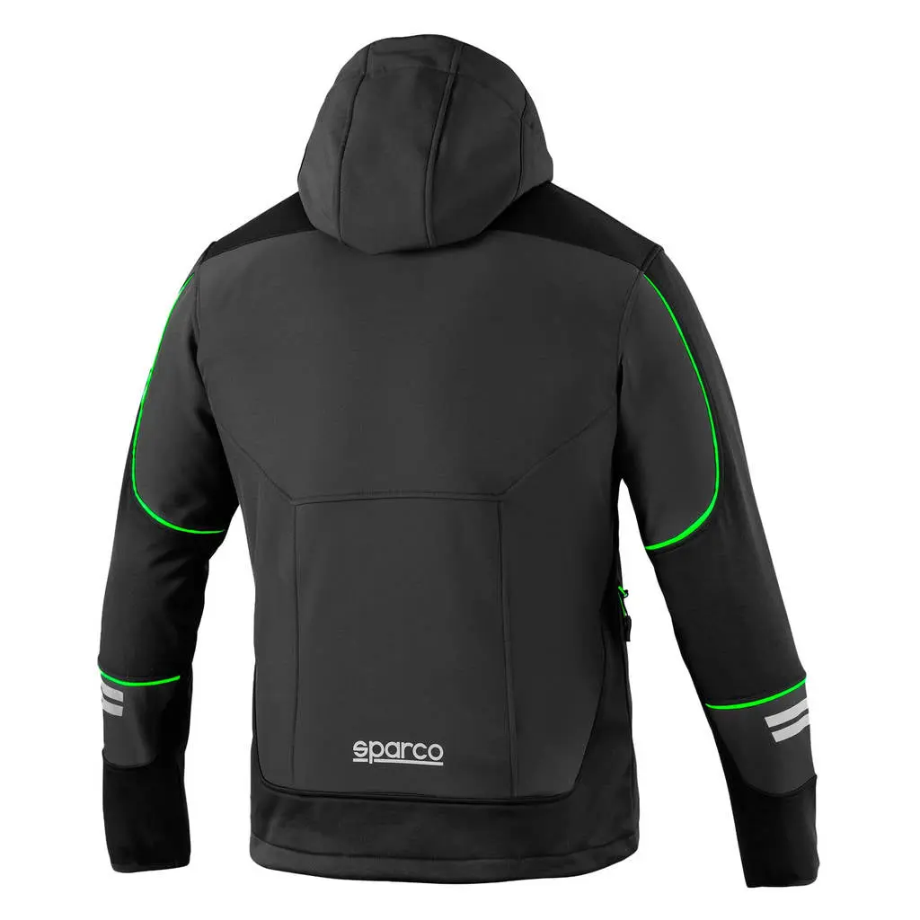 SPARCO 02412GSVF2M Softshell Jacket Tech, Grey / Green