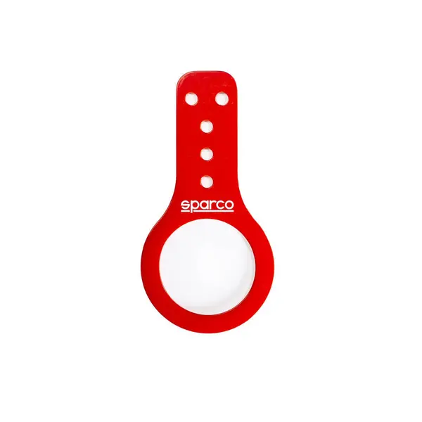 SPARCO 01627RS80 Steel Towbar, eye 80 mm, FIA annex J 253, red