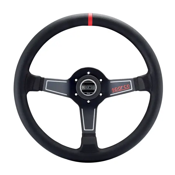 SPARCO 015L750PL Steering wheel L575, leather, black, diam.350mm, reach 63mm