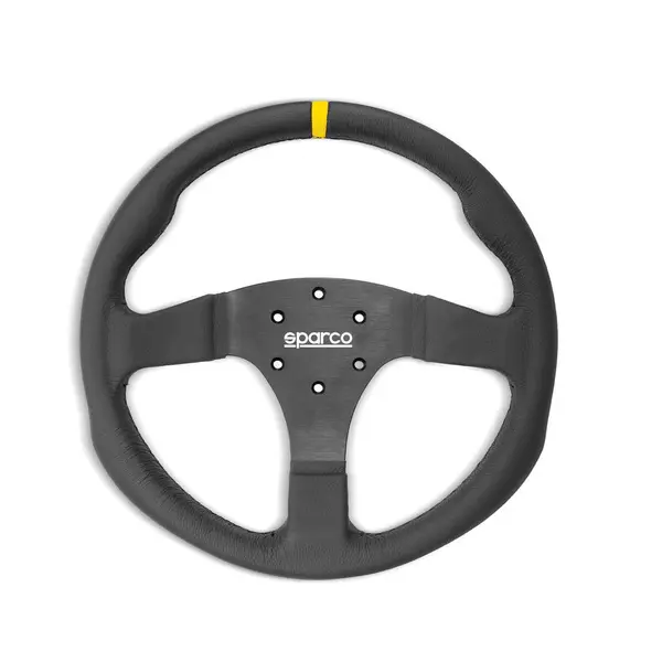 SPARCO 015R330CLO Steering wheel R330, leather, black, diam. 330 mm, flat