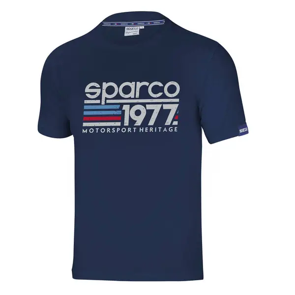 SPARCO 01329BM3L T-SHIRT "1977", navy blue
