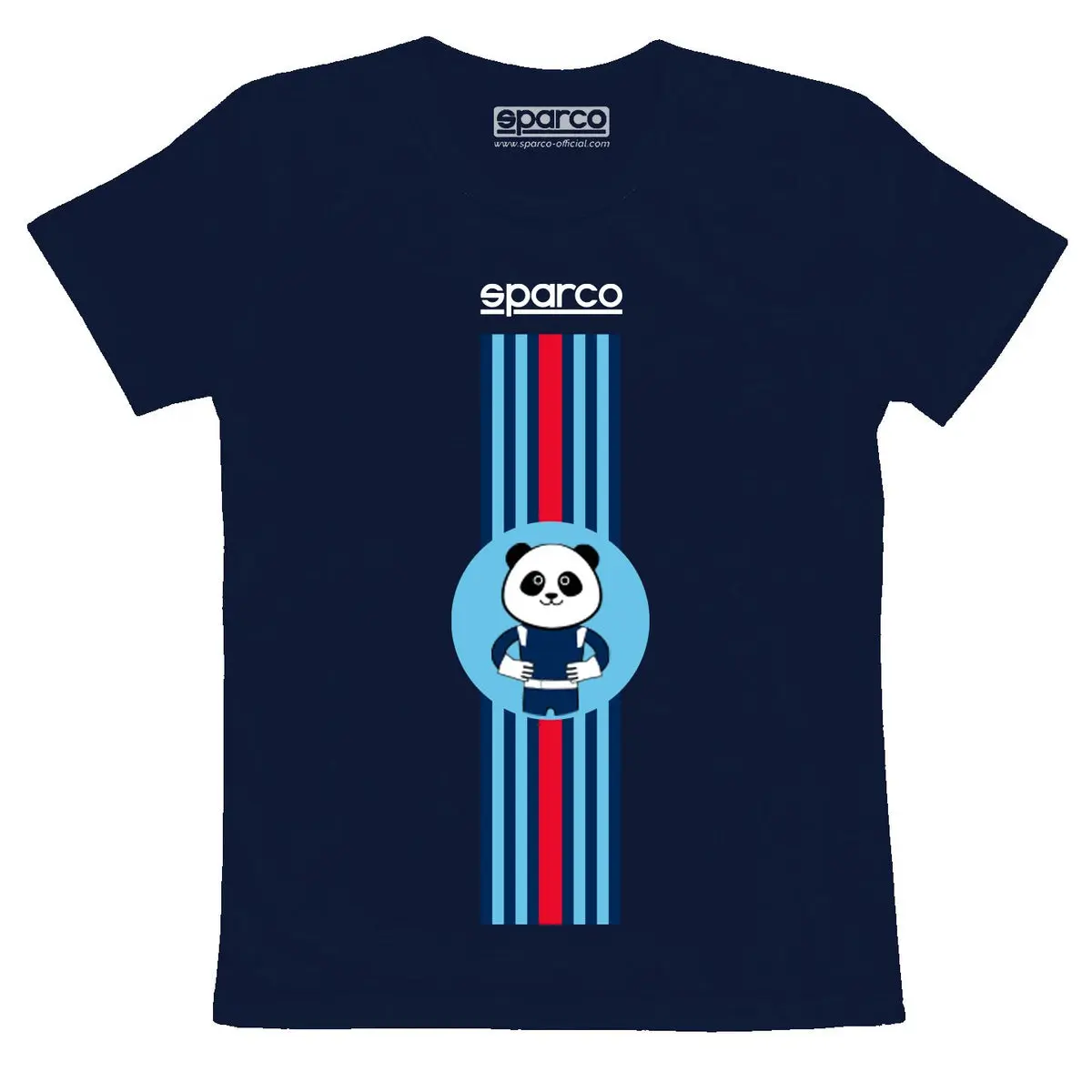 SPARCO 017020BM0911 T-SHIRT STRIPES DESIGN, navy blue, size 9-11 years