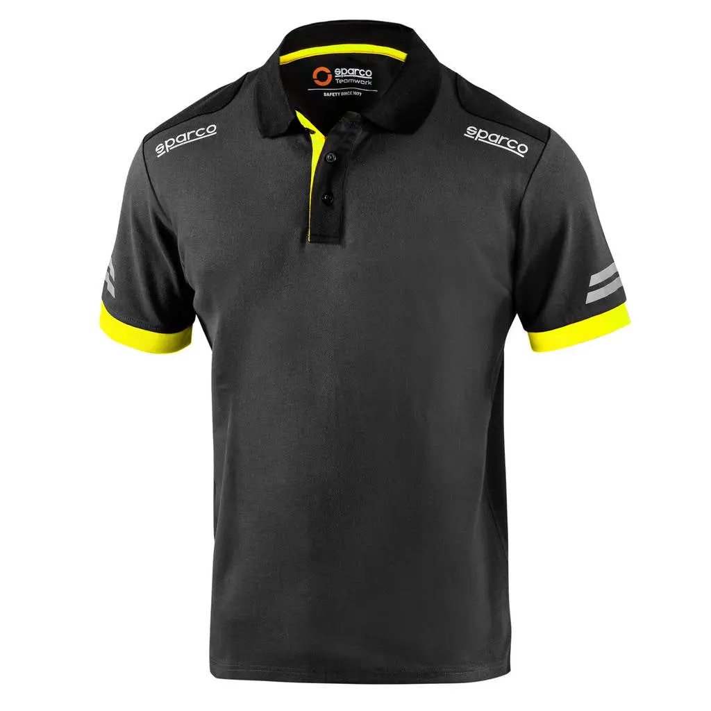 SPARCO 02415GSGF1S TECH Polo, grey/yellow fluo