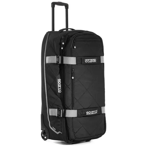 SPARCO 016437NRSI TOUR TROLLEY BAG, 4,7 kg, 40x84x38 cm, black/silver