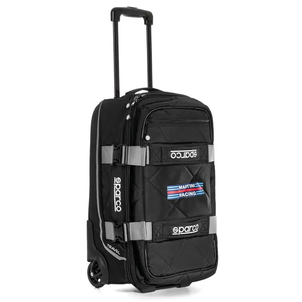 SPARCO 016438MRSI Travel bag, MARTINI RACING TRAVEL, black/silver