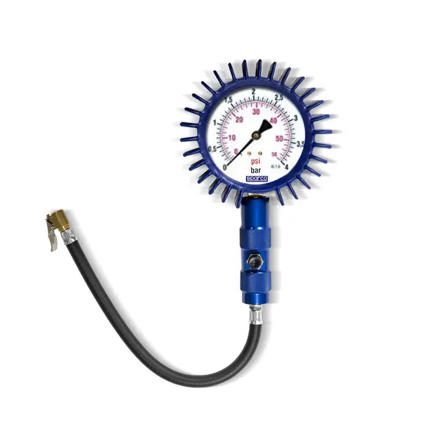 SPARCO 29410100A Tyre Pressure Gauge, 0-4 bar, 100 mm
