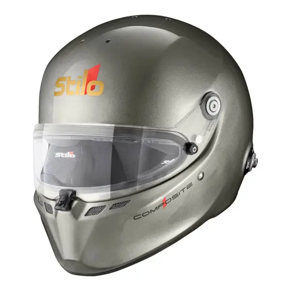 STILO AA0810AG2Y54 Full-Face Helmet ST6 FN Composite, FIA 8859-2024 Hans, ABP, Titanium/ Black
