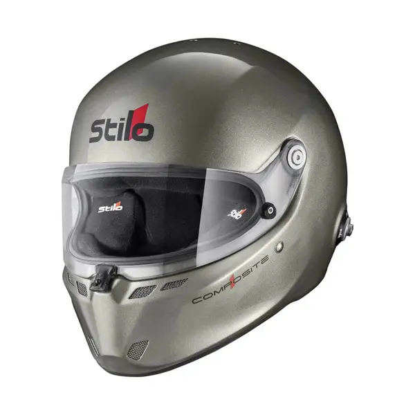 STILO AA0810AG2X57 Full-Face Helmet ST6 FN Composite, FIA 8859-2024 Hans, Titanium/ Black