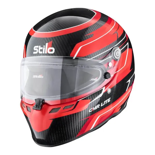 STILO AA0821AH5P56DRED Karting Helmet ST6 CMR Carbon Lite Graphyc, Snell CMR 2016, Red