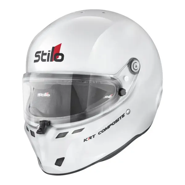 STILO AA0814AH2L54 Karting Helmet ST6 KRT Composite FIA 8878-2024 K2025, White/Black