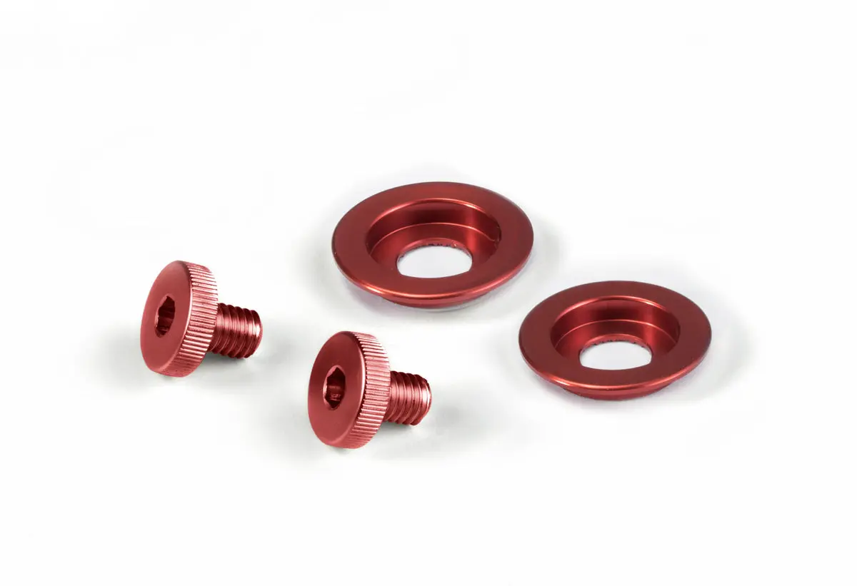STILO YA0817R Visor and sun screen screw kit, red