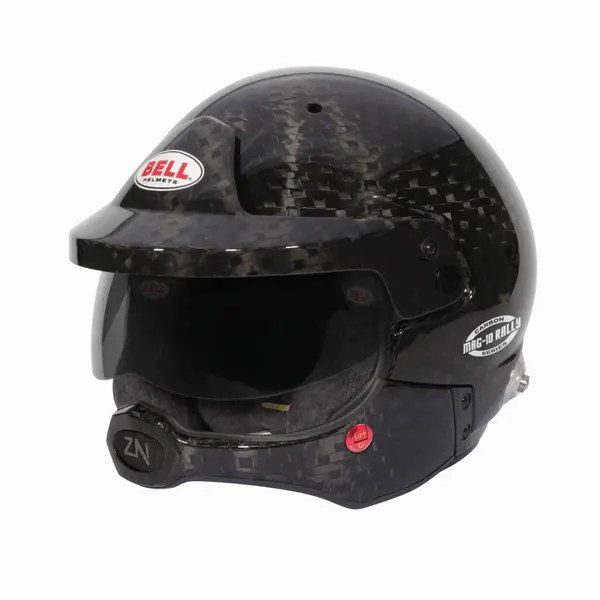 BELL 5245986 Open-Face Helmet MAG-10 Rally Carbon HANS (Orange Interior), FIA 8859-2024 / SA2020