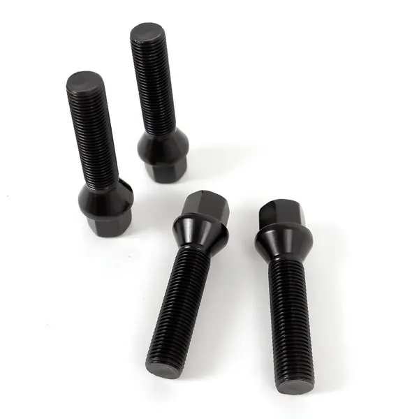 OMP OMPS09544801 Wheel Bolt Set M12x1.5, HEX: 19, L: 48mm, Black, 4pcs