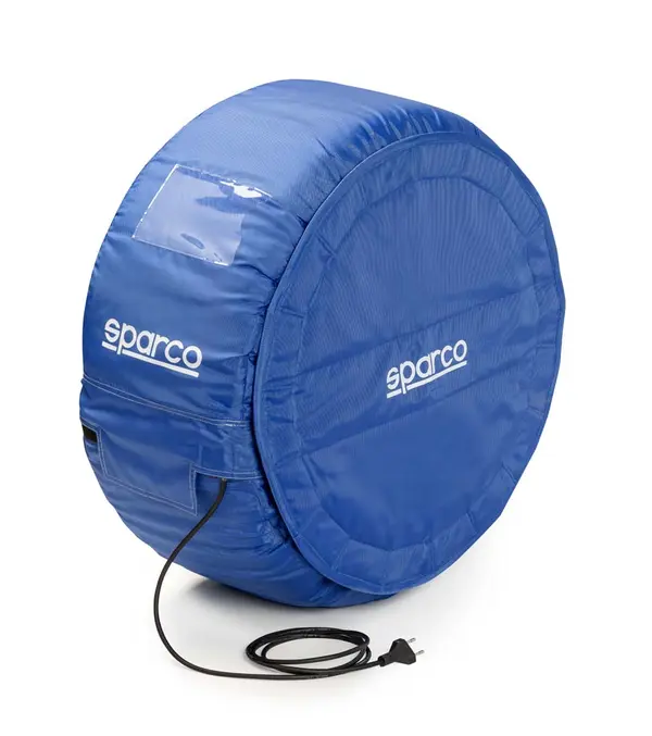 SPARCO 2980576004RLDRS Tyre warmers, 4 wheels, RALLY/SPC/STC, digital, red