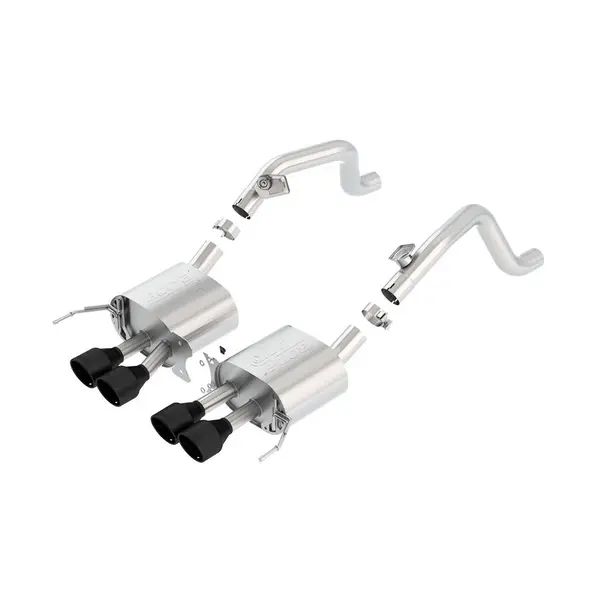 BORLA 11869CB Axle-Back "ATAK" 2.75, 2.5" D RD RL AC IC 4.25" RD x 6.13" CHEVROLET CORVETTE C7 C7 6.2L AT / MT