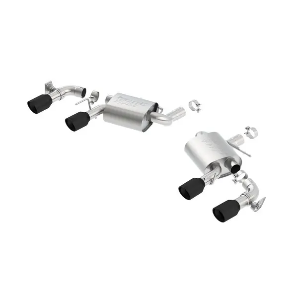 BORLA 11920CFBA Axle-Back "S-Type" 2.75, 2.5" D RD RL AC 4" RD x 6.25" CHEVROLET CAMARO V8 6.2L V8 AT / MT
