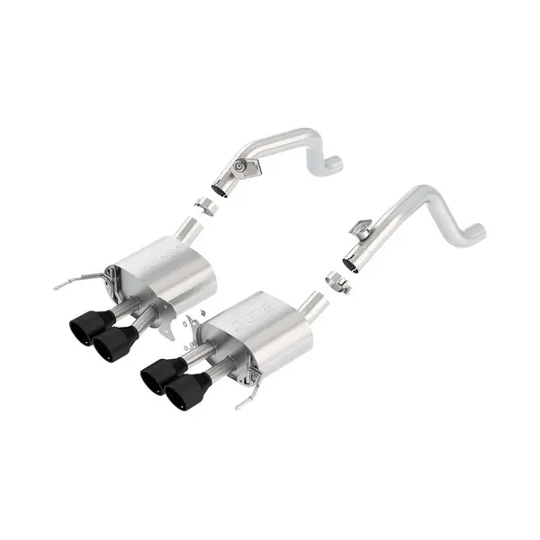 BORLA 11868CB Axle-Back "S-Type" 2.75, 2.5" D RD RL AC IC 4.25" RD x 6.13" CHEVROLET CORVETTE C7 C7 6.2L AT / MT