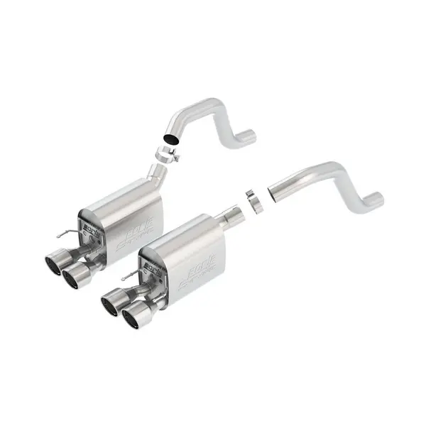 BORLA 11917 Axle-Back Exhaust System S-Type for CHEVROLET Corvette C6 Z06 / ZR1 V8 (6.2L / 7.0L) w/ MT, RWD 2006-2013