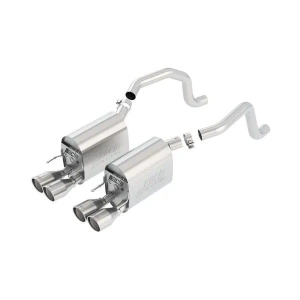 BORLA 11811 Axle-Back System CORV C6 '09-'12 6.2L V8 AT/MT (incl. paddle shift) RWD