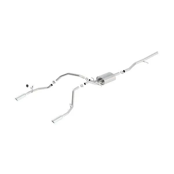 BORLA 140540 Cat Back Exhaust System SILV / SIERRA 1500 2013- 5,3L V8 Crew Cab Standard ATACK