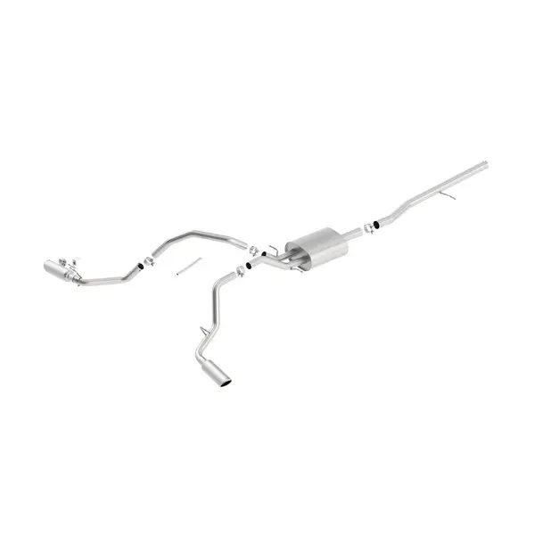 BORLA 140544 Cat Back Exhaust System SILV / SIERRA 1500 2013- 5,3L V8 Ext Standart Cab Touring Side Exit