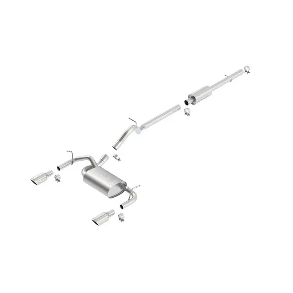 BORLA 140459 Cat Back Exhaust System WRANGLER 2012 3.6L AT / MT 4WD