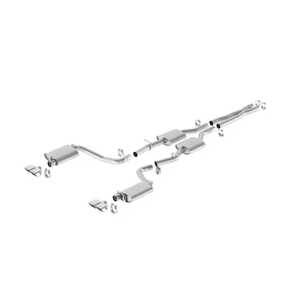 BORLA 140628 Cat Back Exhaust System, Challenger R / T V8-5.7L RWD, Tip №43, 2015-16, sound ATAK