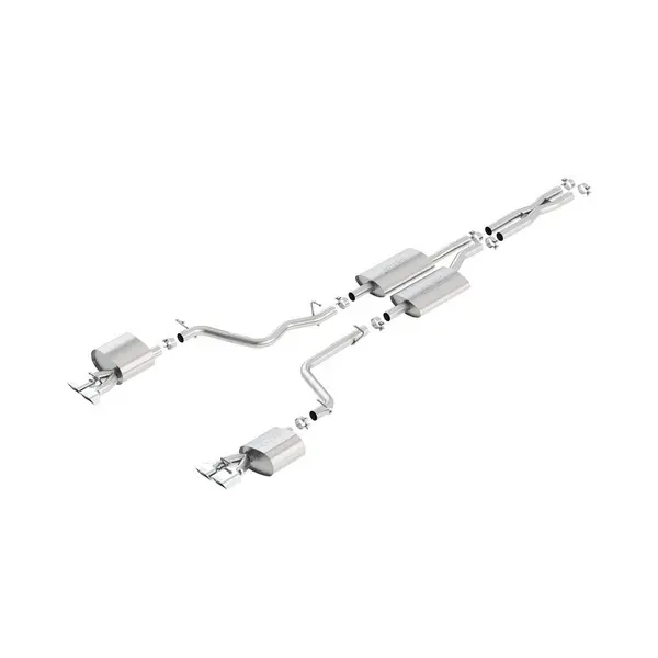BORLA 140482 Cat Back Exhaust System, Challenger SE / SXT V6-3.6L RWD, Tip №43, 2011-14, sound S-Type