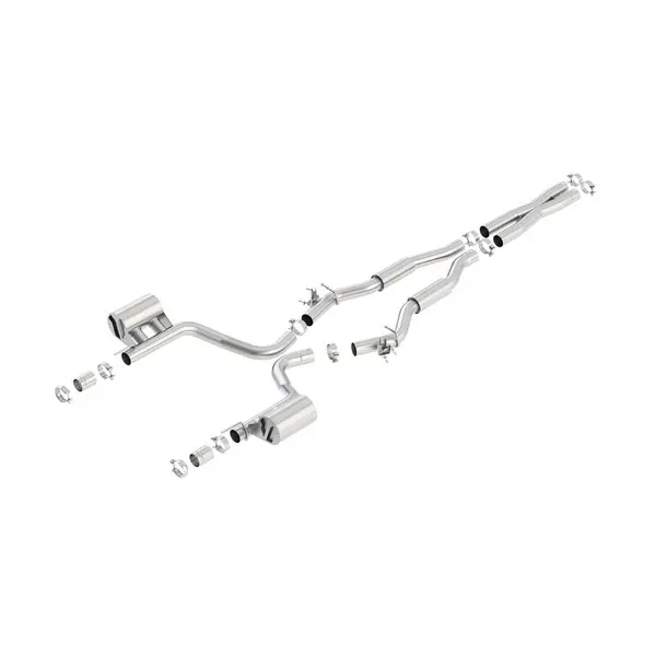 BORLA 140647 Cat Back Exhaust System, Challenger SRT® Hellcat V8-6.2L SC RWDWith the system MDS, Tip №44, 2015-16, sound S-Type